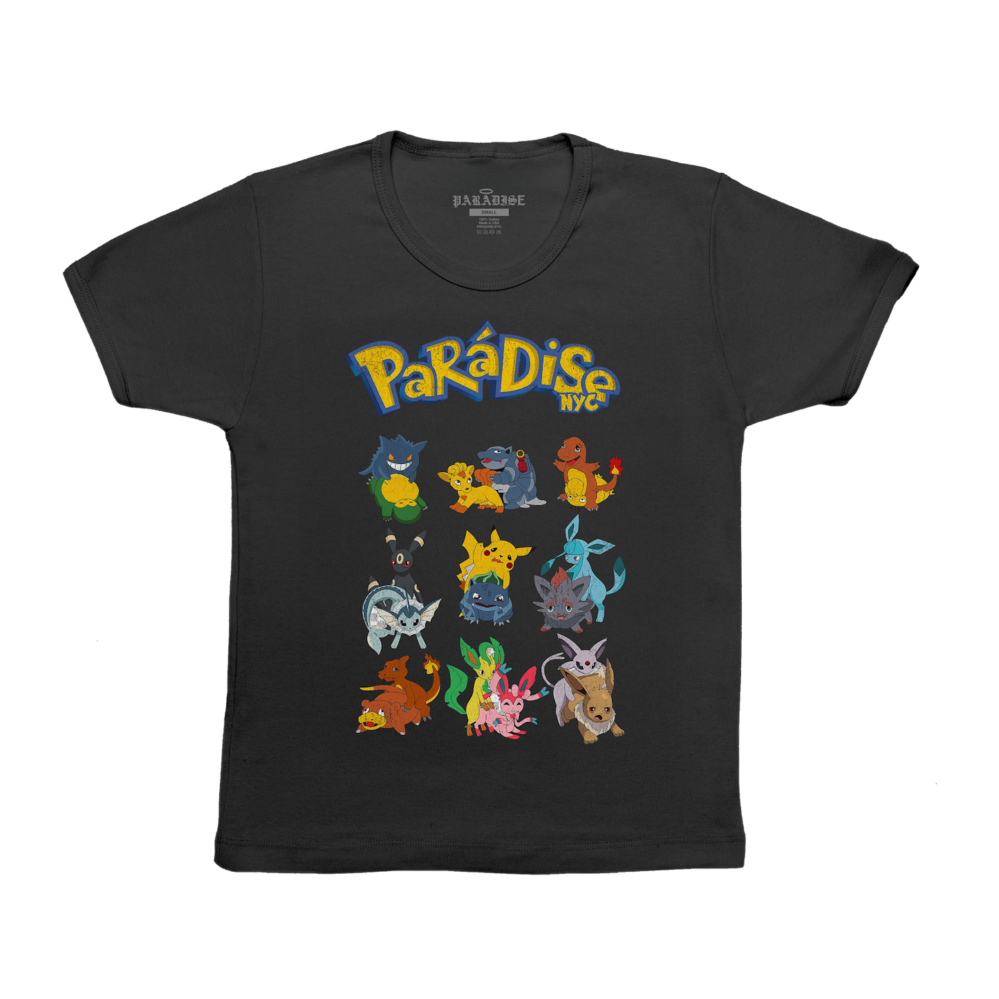 Paradis3 POKE-DISE BABY TEE in Black