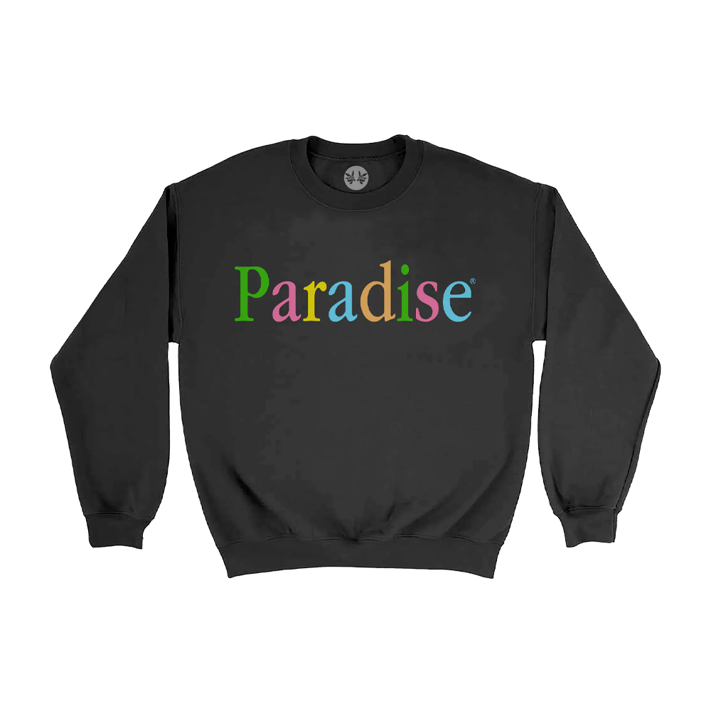 Paradis3 COLORS LOGO CREW Black