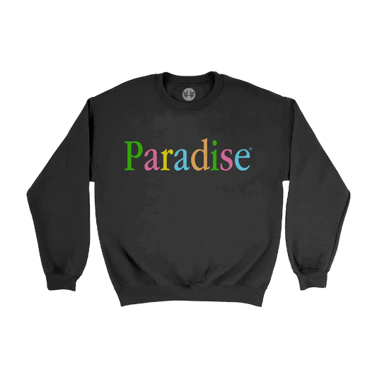 Paradis3 COLORS LOGO CREW Black