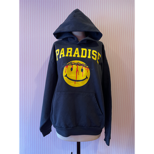 Paradis3 SMILEY JESUS HOOD in Black