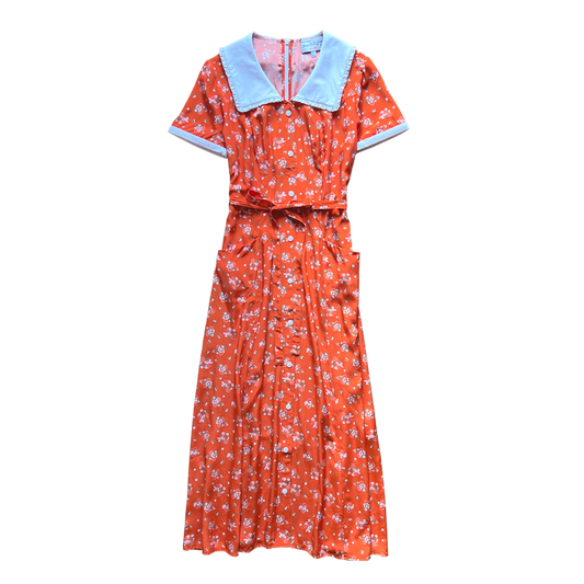 HVN Mariana Dress in Red fruits basket