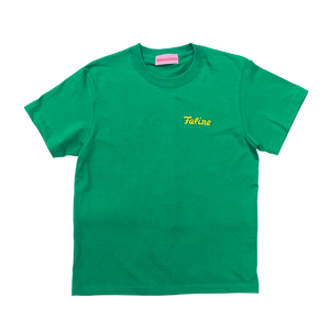 Faline Original Embroidered T  Green yellow