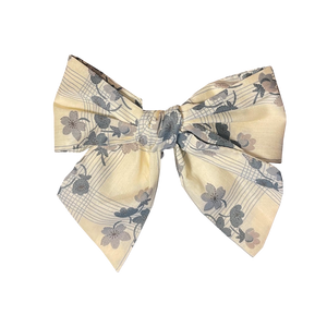 Fifi Chachnil striped Noeud bow Liberty gris