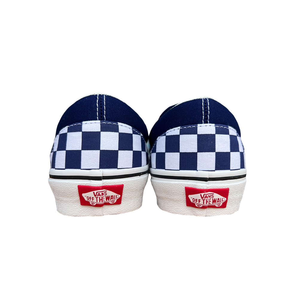 VANS SLIP-ON block check in navy/white