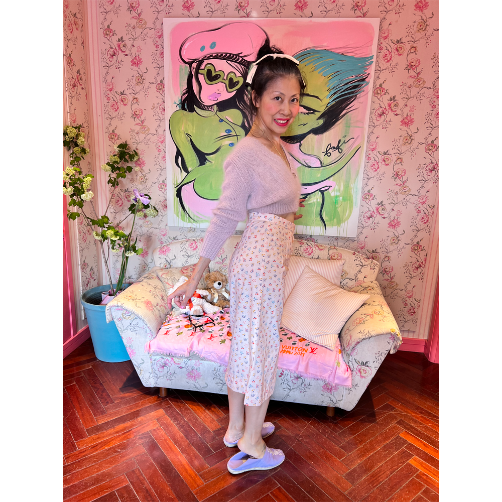 Fifi chachnil angora cardigan Ballerina – Faline Tokyo