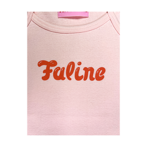 Faline Lolita logo camisole (Babypink x Orange)