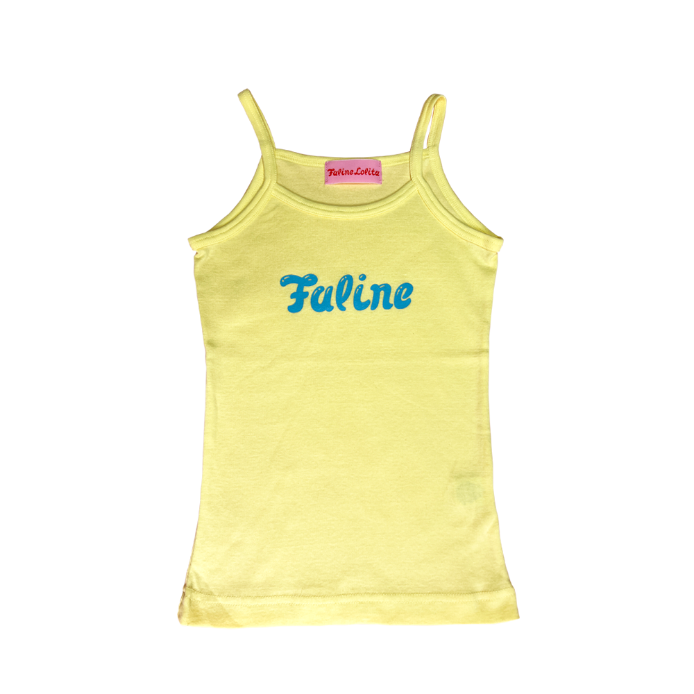 Faline Lolita logo camisole (Lemon x Babyblue)
