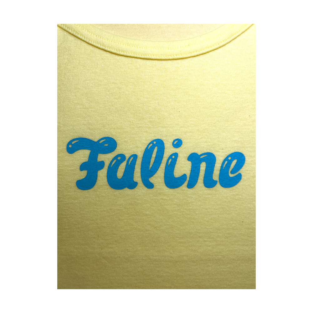 Faline Lolita logo camisole (Lemon x Babyblue)