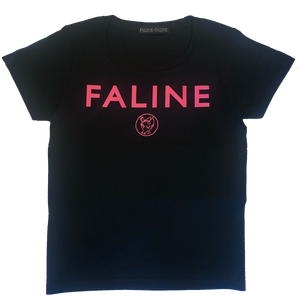Faline logo Tee (Neon pink)