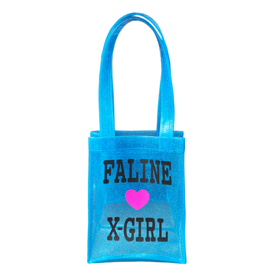 X-girl × FALINE MINI TOTE BAG (LTBLUE)