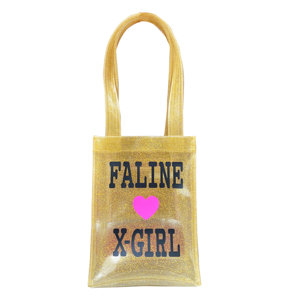 X-girl × FALINE MINI TOTE BAG (GOLD)