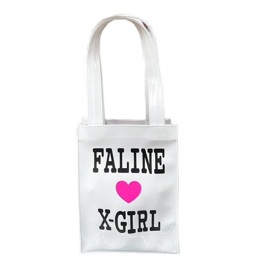 X-girl × FALINE MINI TOTE BAG (WHITE)