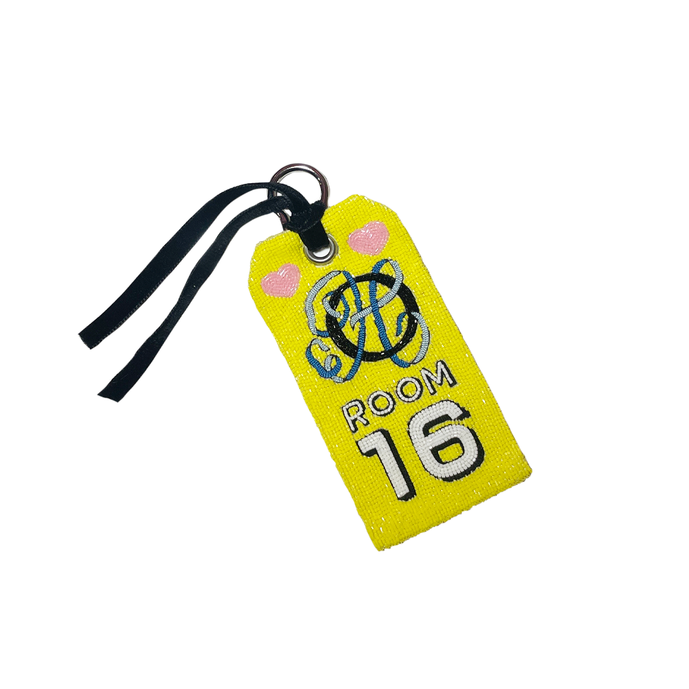 Hotel Olympia bag tag yellow