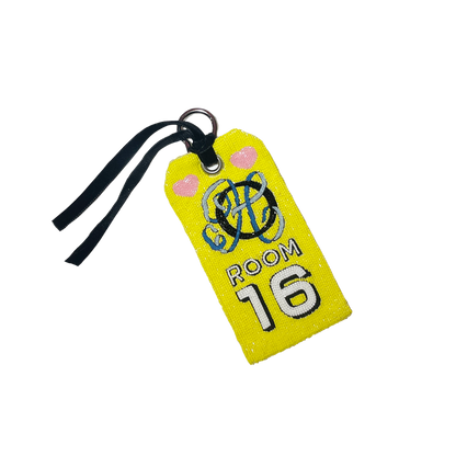 Hotel Olympia bag tag yellow