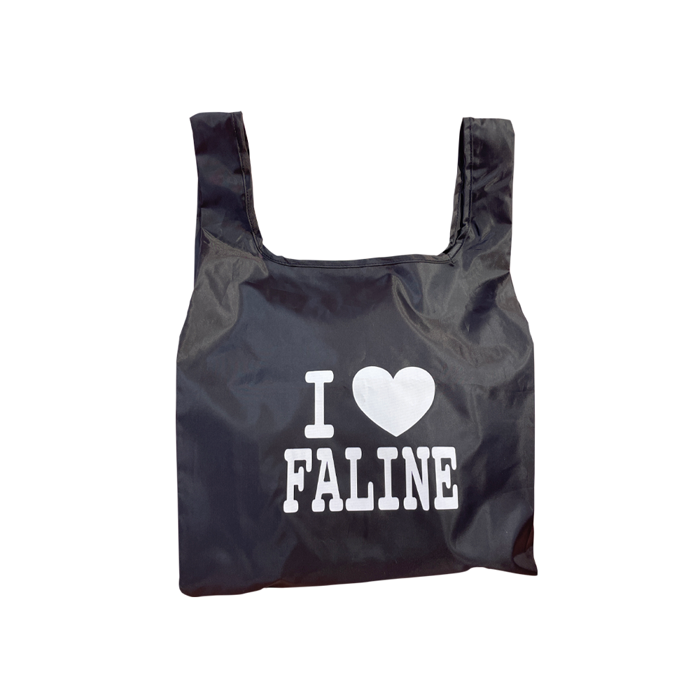 I♡FALINE ECOBAG black