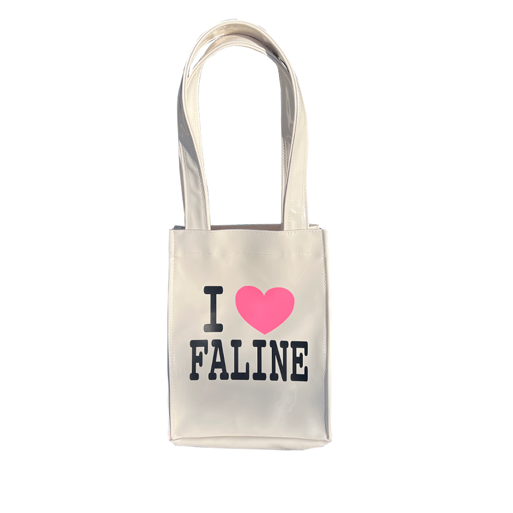 I♡FALINE Tote Cream white