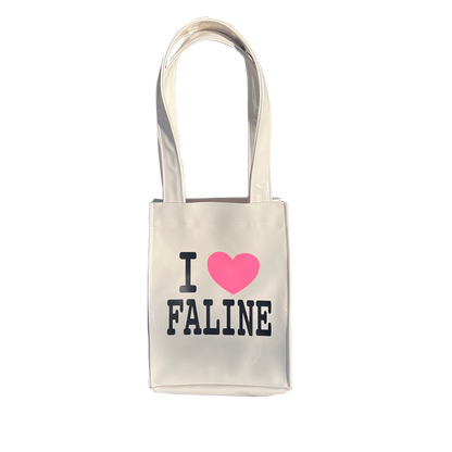 I♡FALINE Tote Cream white