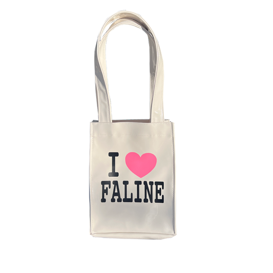 I♡FALINE Tote Cream white