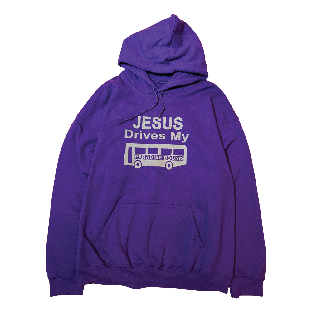 Paradis3 Jesus drives Hood. Purple