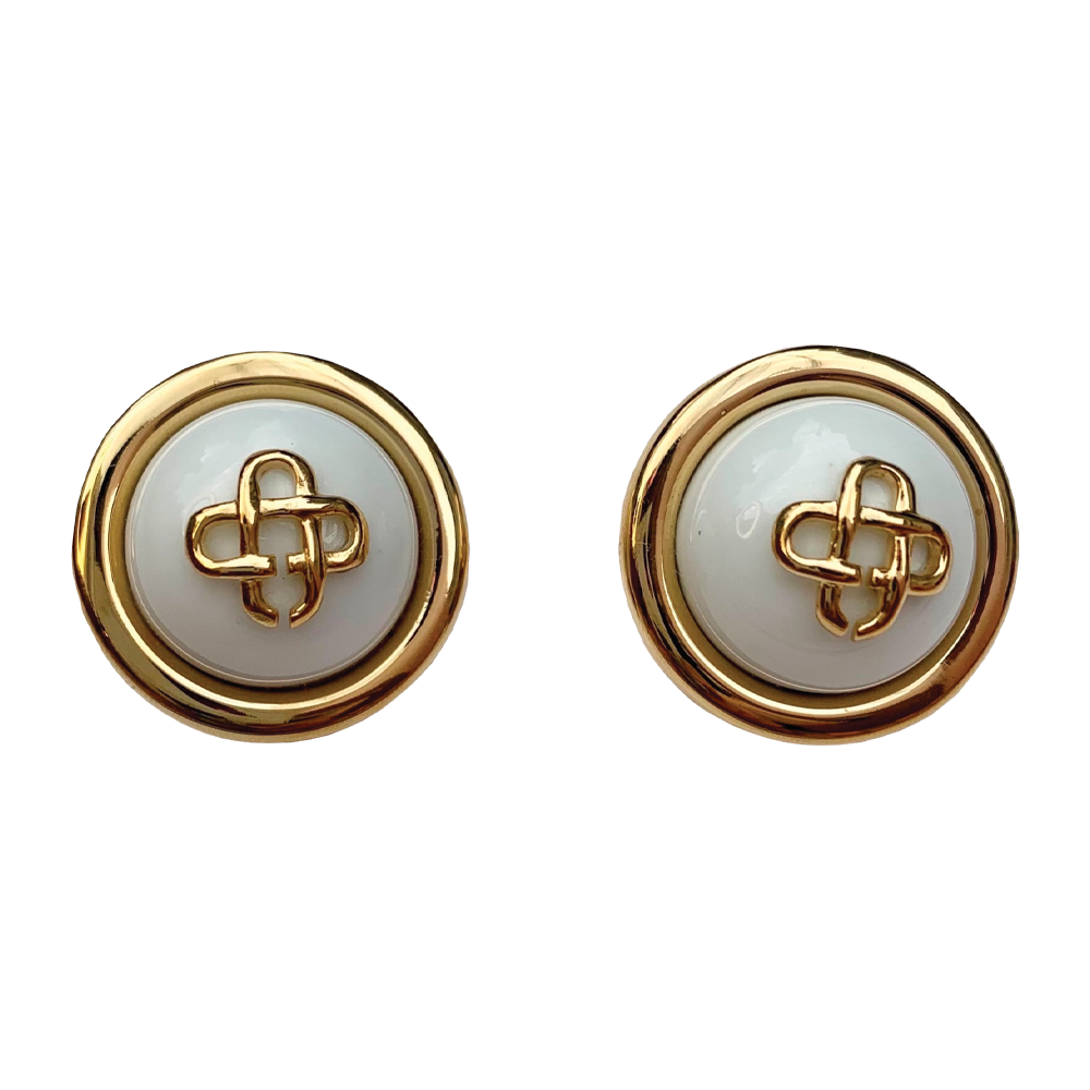 Casablanca CC dome earrings