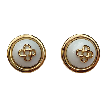 Casablanca CC dome earrings