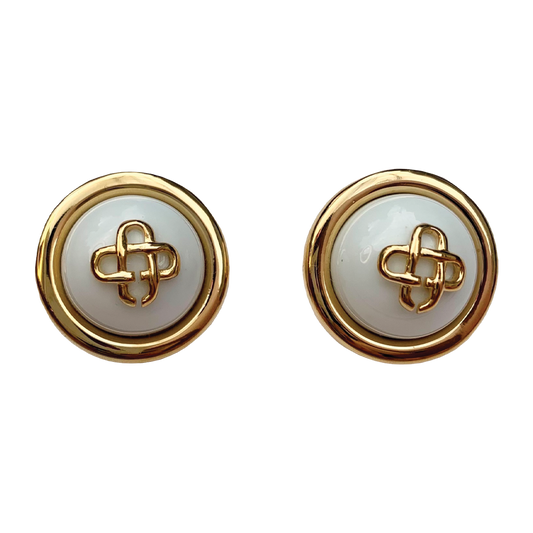 Casablanca CC dome earrings