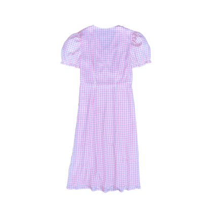 HVN Kacey dress Pink gingham