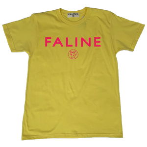 Faline logo charity Tee  (Yellow )