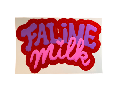 Faline × milk sticker