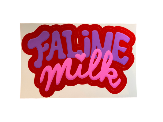 Faline × milk sticker