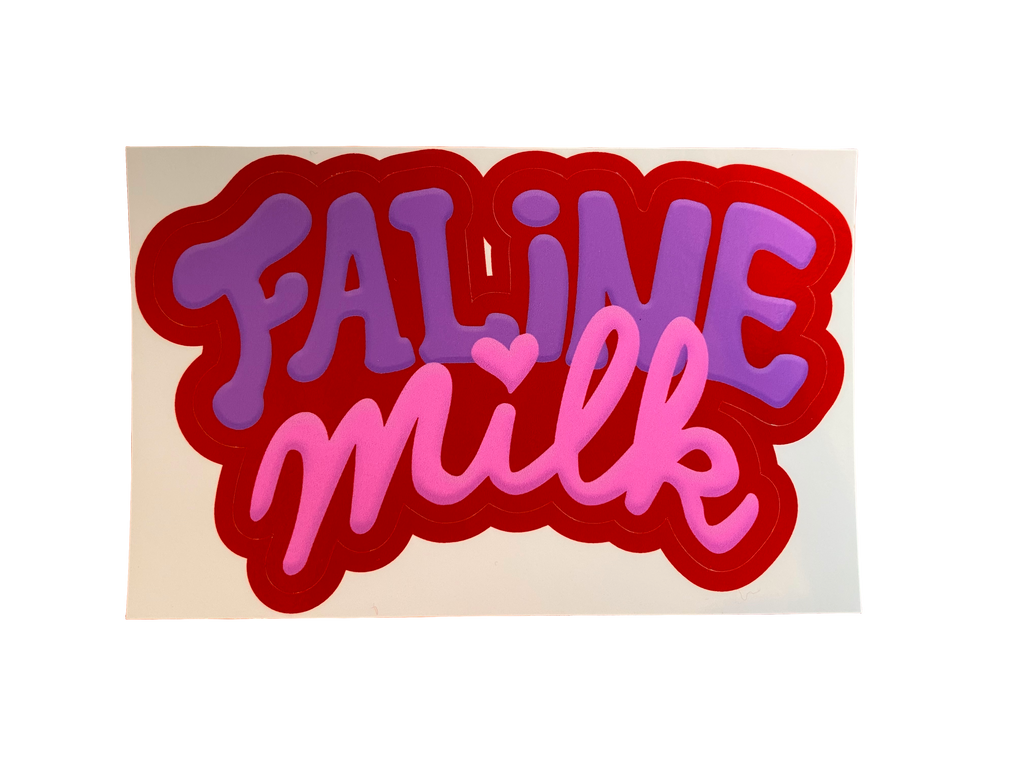 Faline × milk sticker