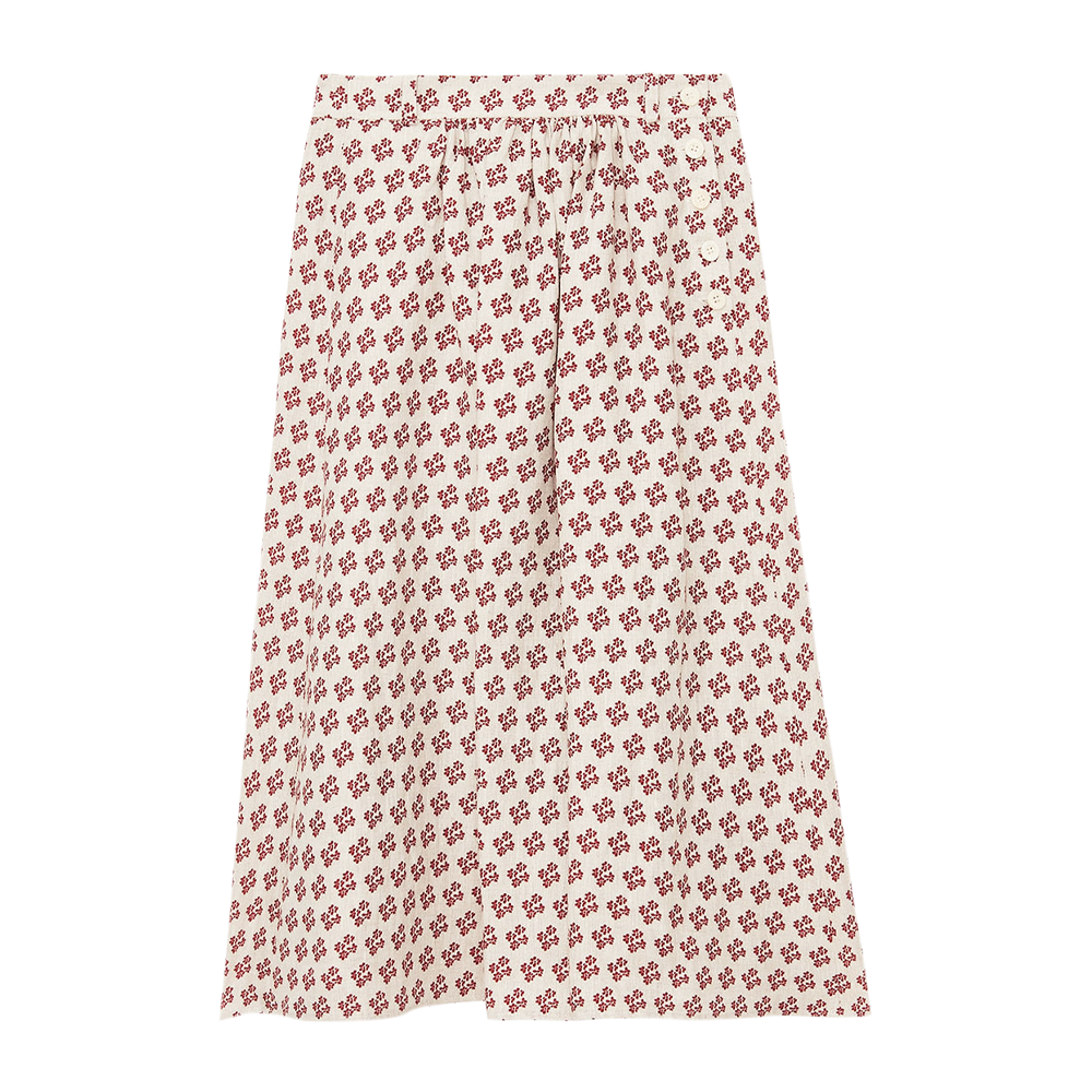 Ines de la Fressange Alix skirt red