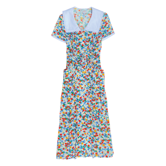 HVN Marina button down dress w collar(Strawberry Daisy)