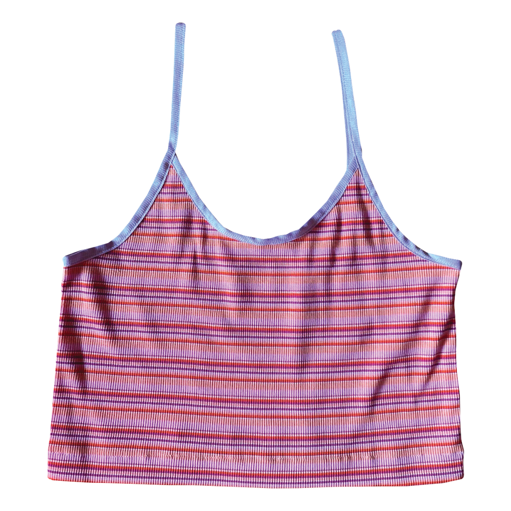 Faline original Stripes camisole (Straps:Lavender)