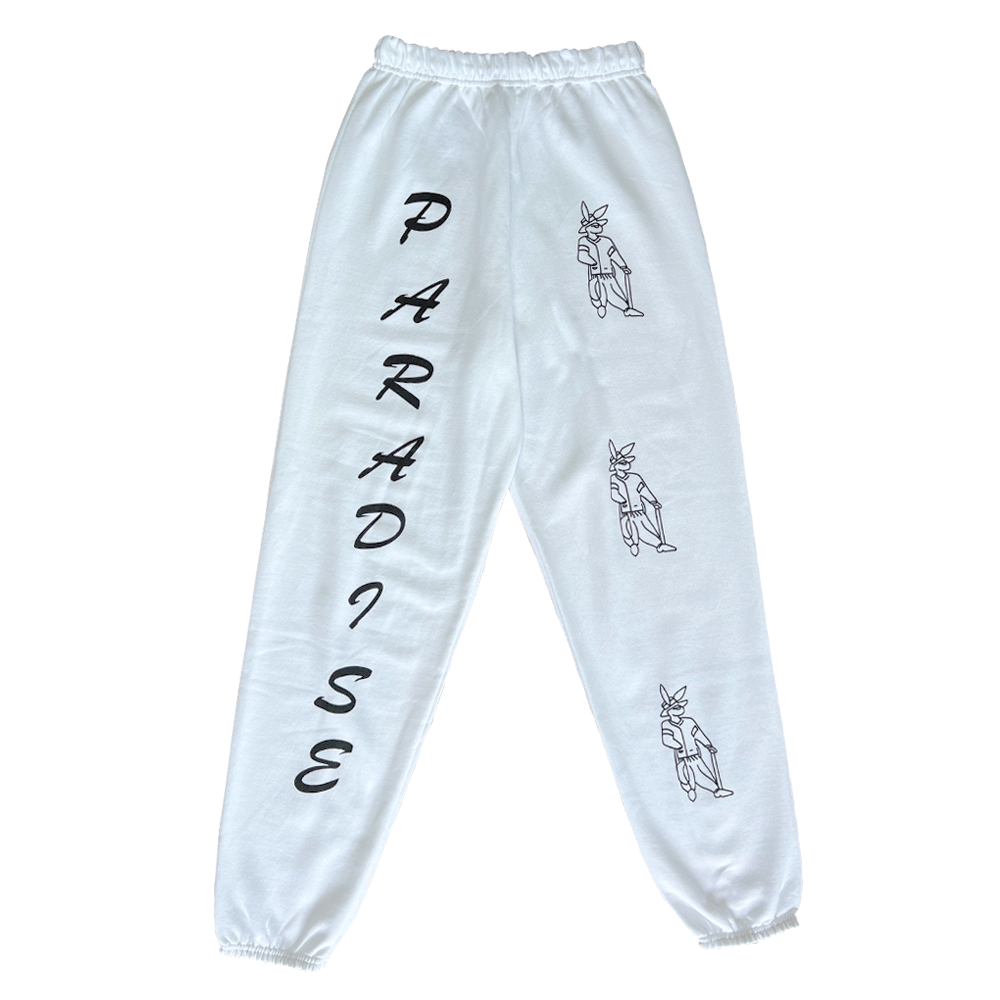 Paradis3 Bunny pimp sweats white