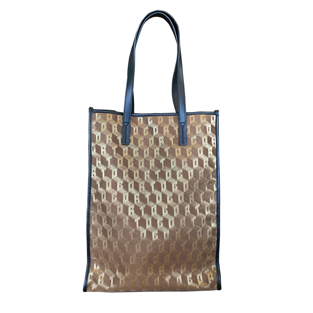 Corto moltedo Shopper tote new Luxor gold red