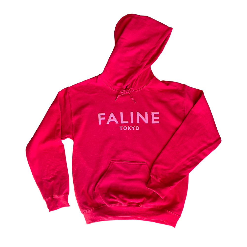 Faline Tokyo hoodie (Red×Pink)