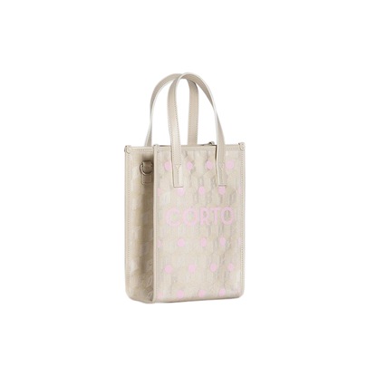 CORTO MOLTEDO  Shopper tote medium White/Pink