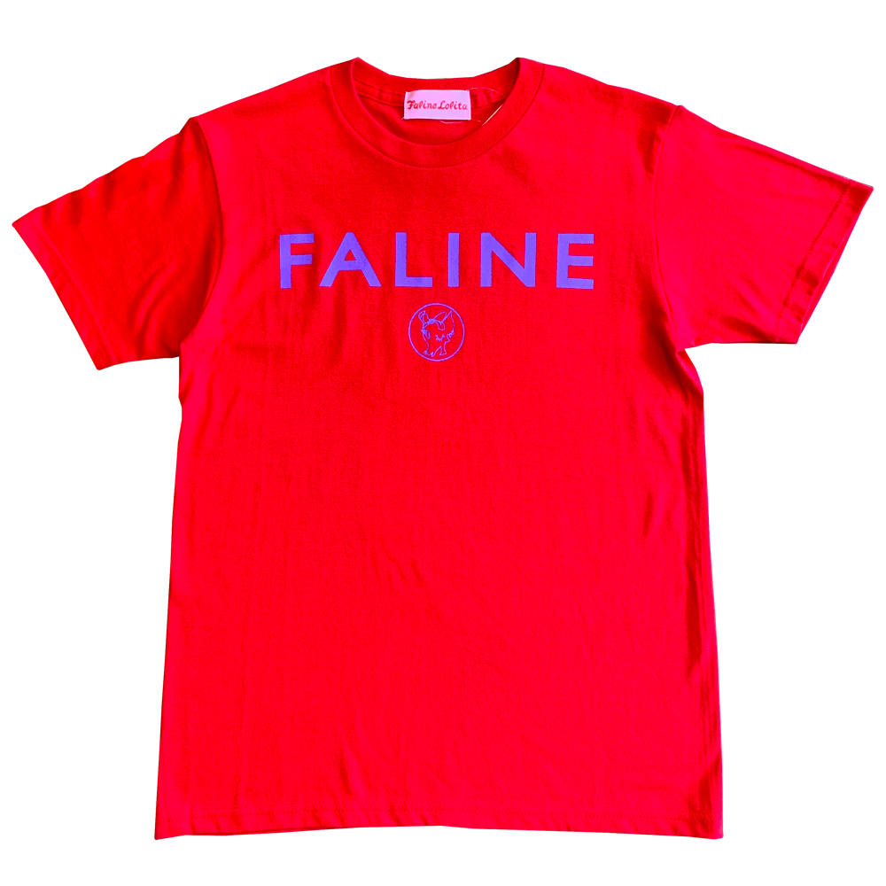 Faline logo charity Tee  (Red)