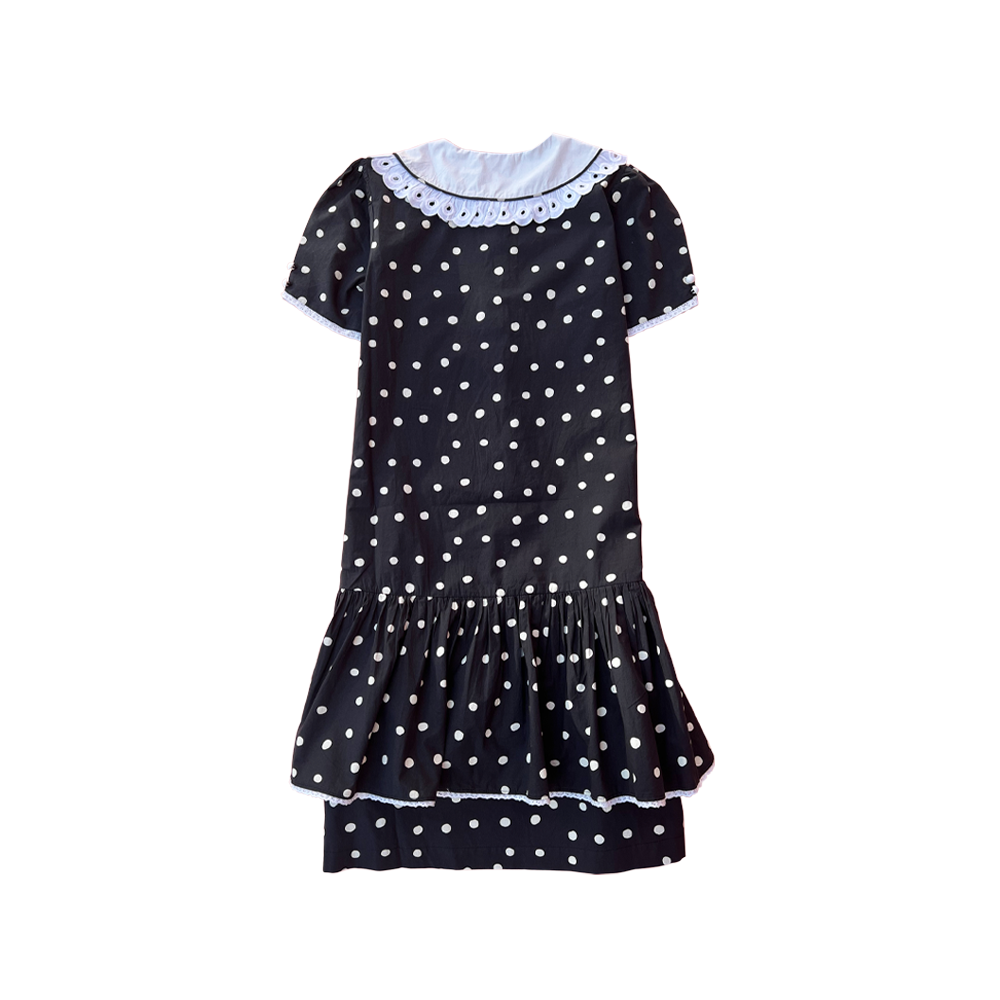 Batsheva Clarice dress Black&White polka dot