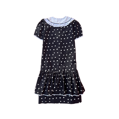 Batsheva Clarice dress Black&White polka dot