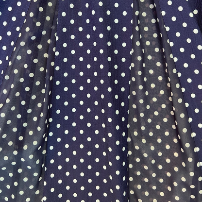 HVN Viv dress Navy polkadots