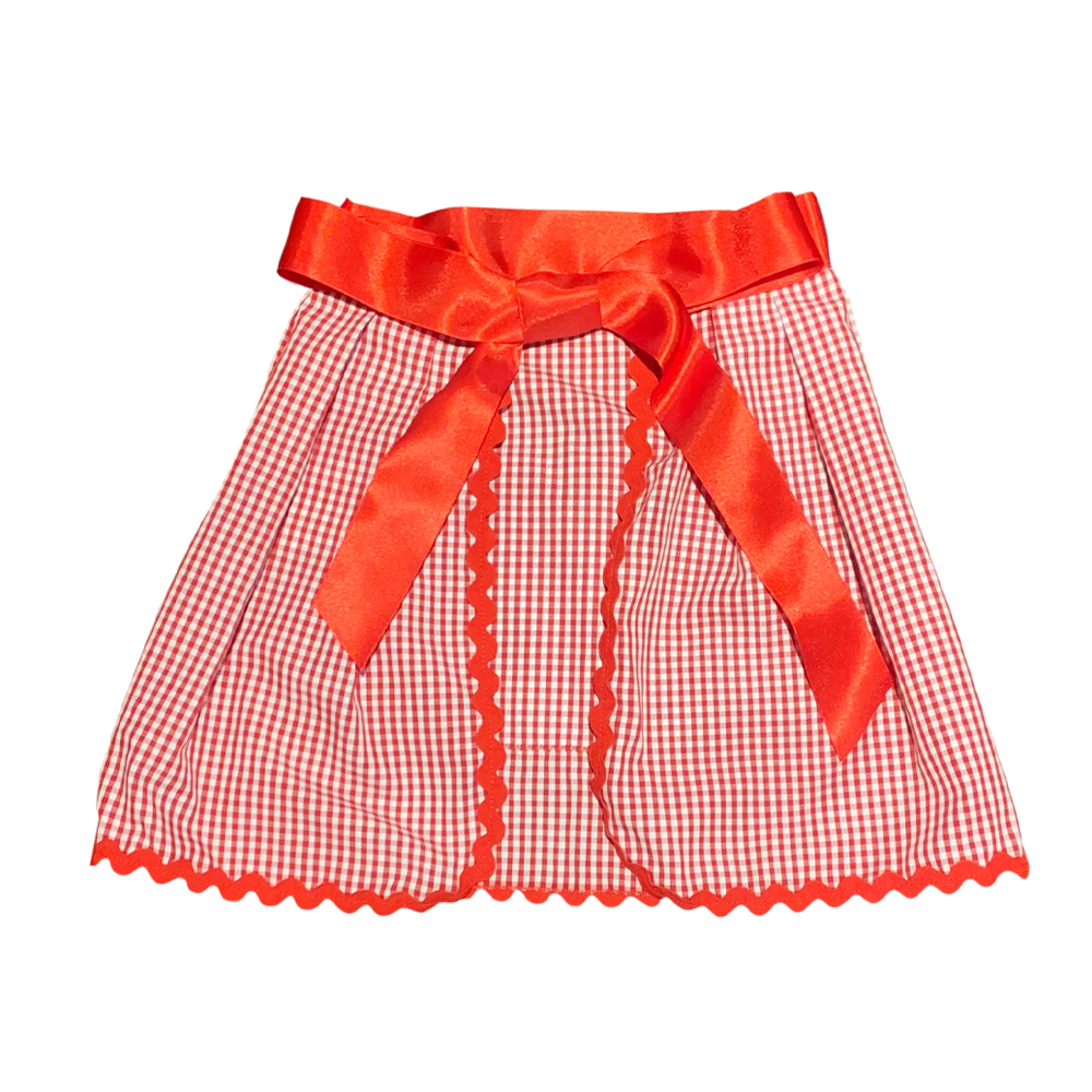 Fifi chachnil Justine Apron Red Gingham