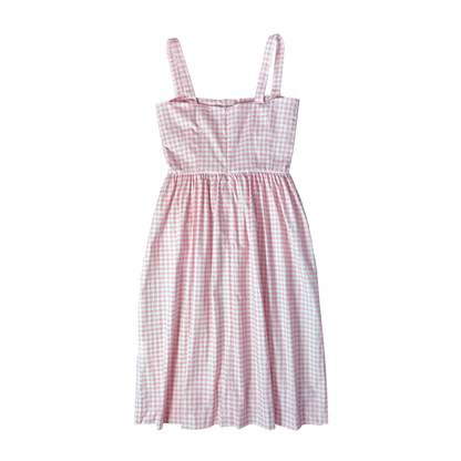 HVN Laura Cotton dress Pink gingham