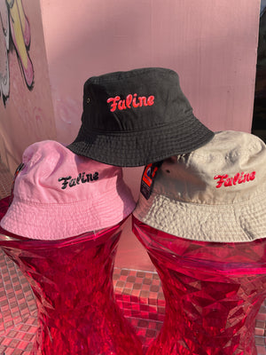 Faline lolita bucket hat black