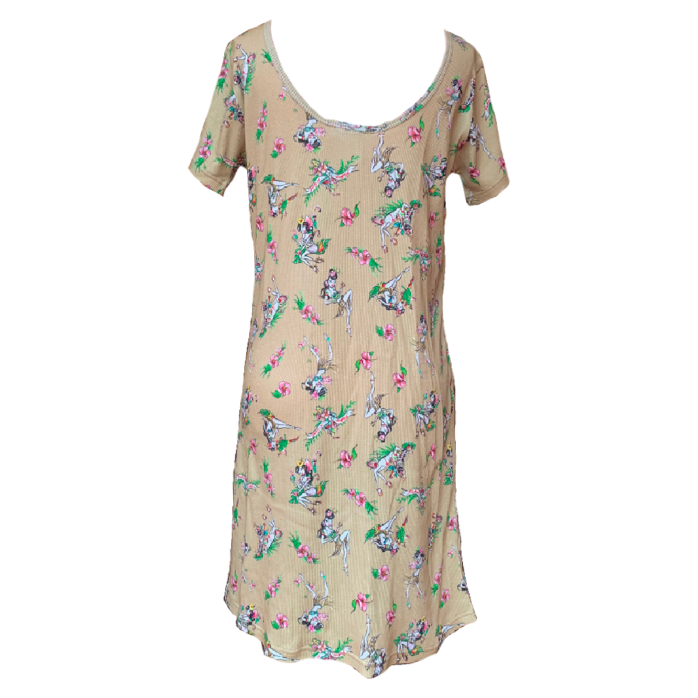 X-girl x FALINE GIRLS DRESS (Beige)