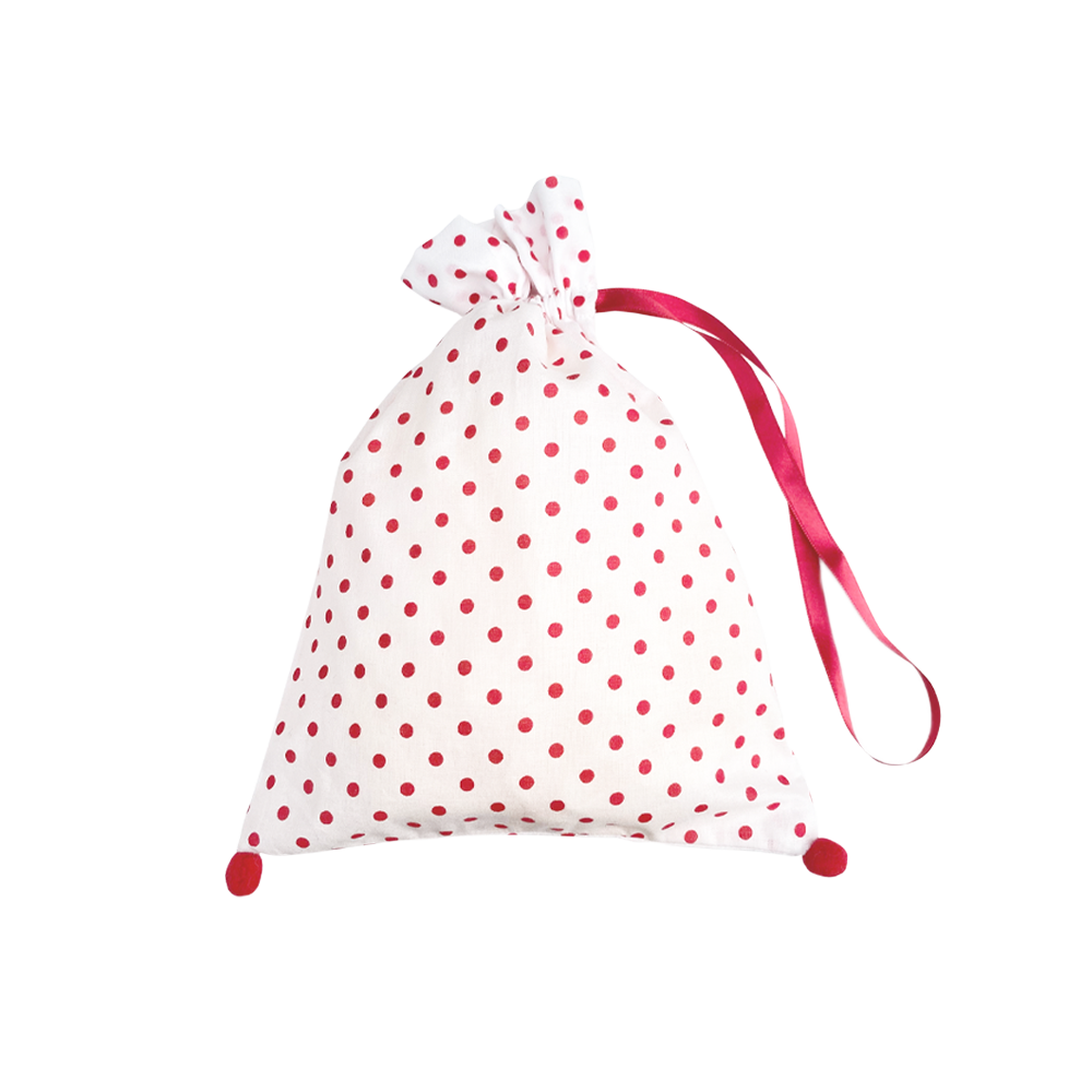 Fifi chachnil Pompon mini pouch (red dots)