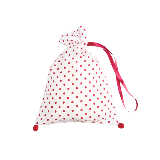 Fifi chachnil Pompon mini pouch (red dots)