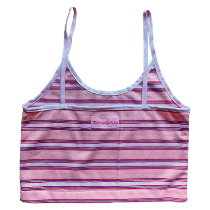 Faline original Stripes camisole(Straps:babypink)