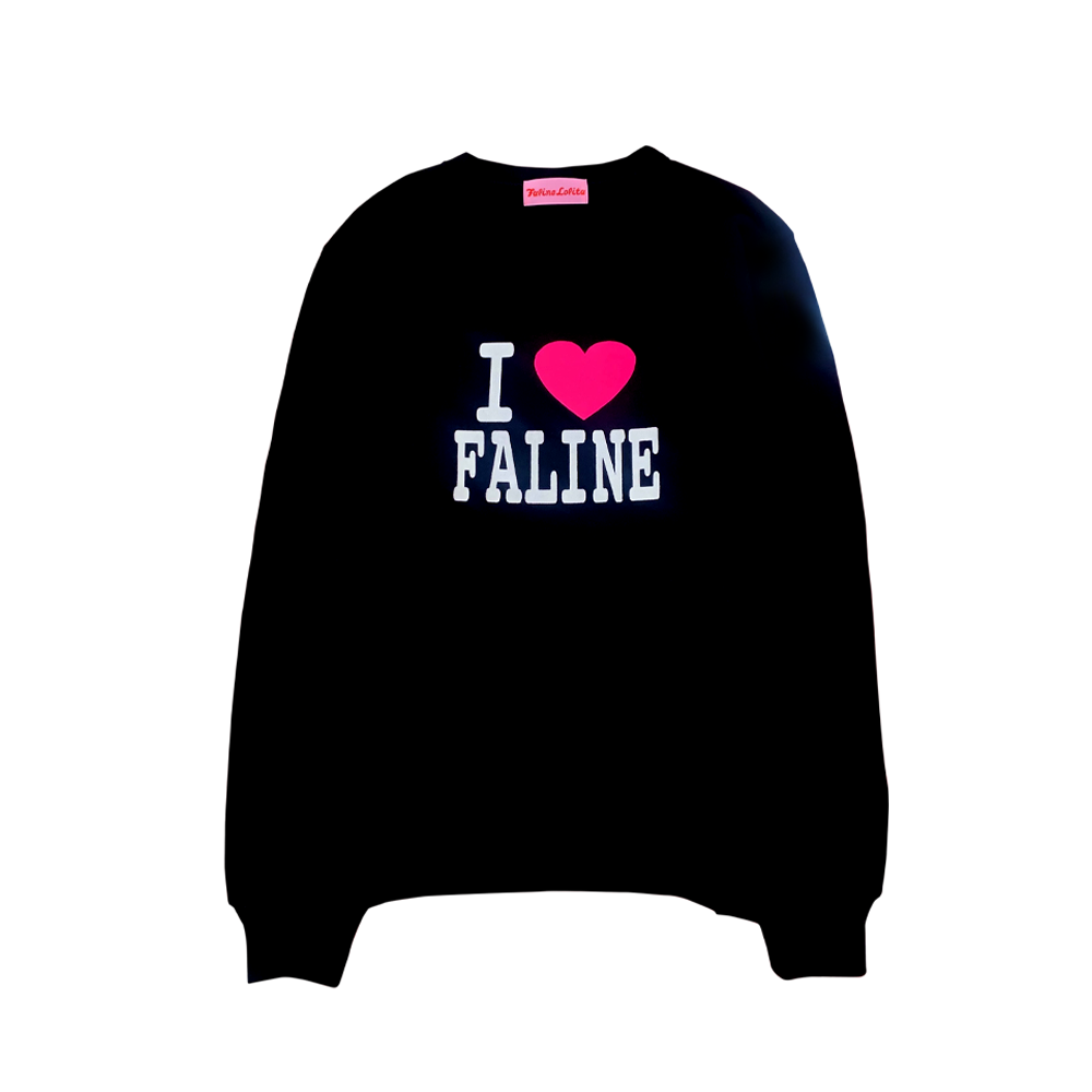 I♡FALINE Crew neck pink